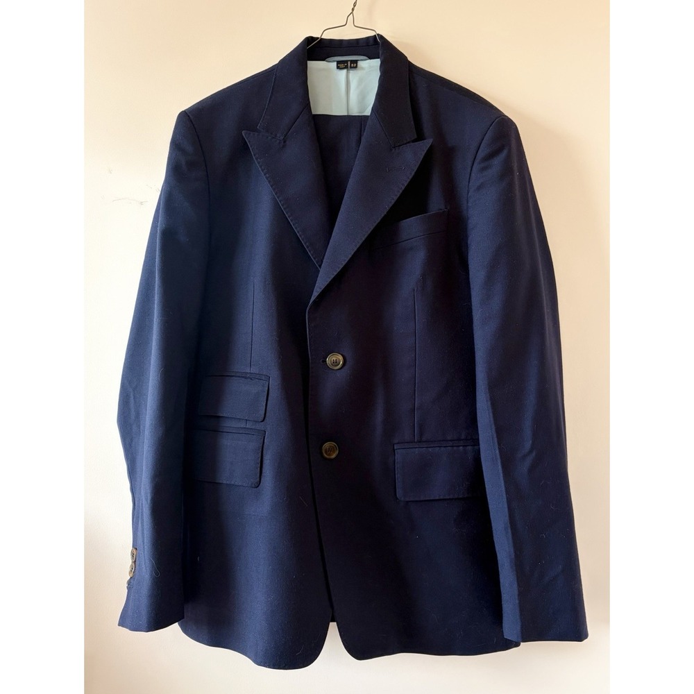 Vivienne Westwood Peak Lapel F/W 2018 Blue Virgin Wool 2-piece Suit 52